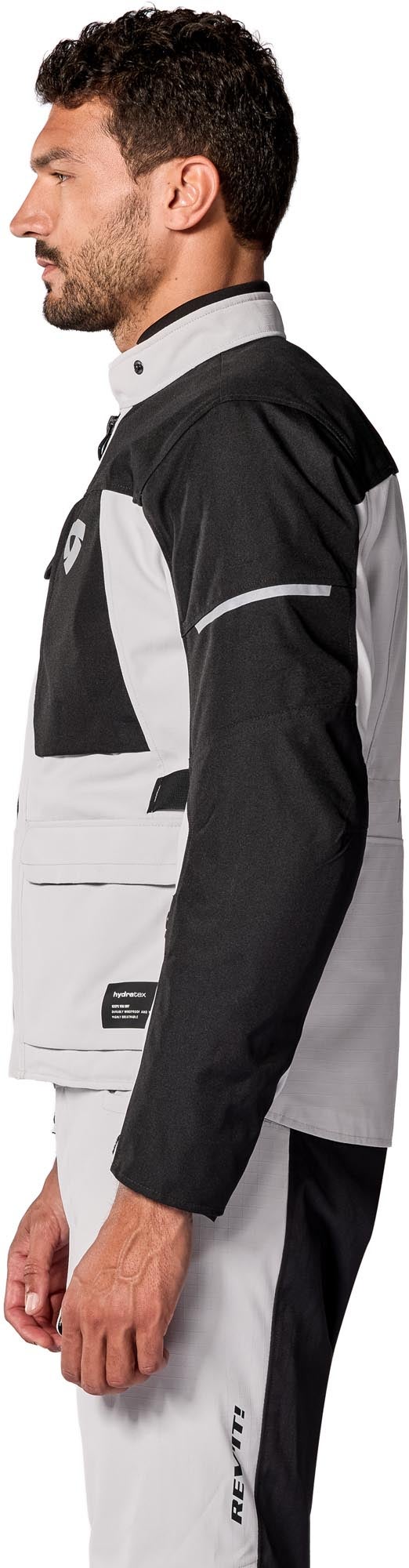 Revit Convergent H2O waterproof Motorcycle Textile Jacket silver/black 2XL Figure 5