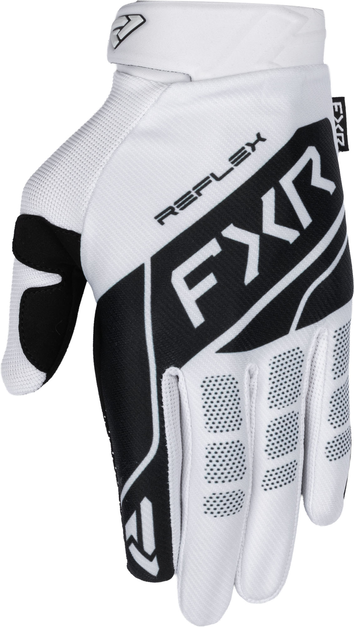 Fxr Men's White/Black Reflex Dual Motocross Gloves