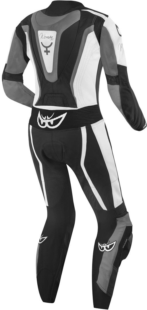 Berik Zora Abito donna in pelle moto monopezza Bianco/nero 50 Figura 2