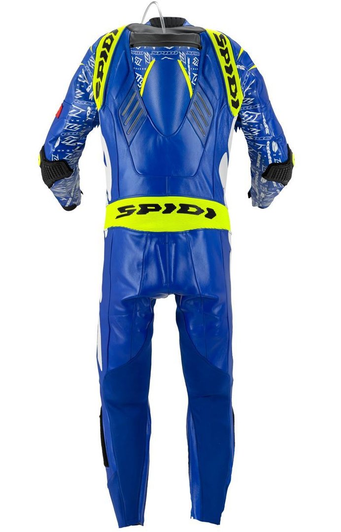 Spidi Track Wind Replica Evo ワンピース オートバイの革のスーツ 青 48 図2