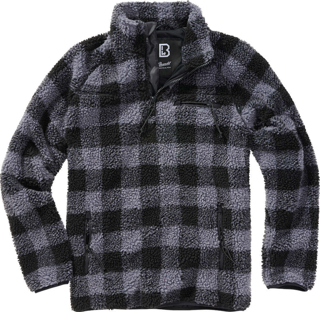 Brandit Teddyfleece Pullover black/grey L Figure 1
