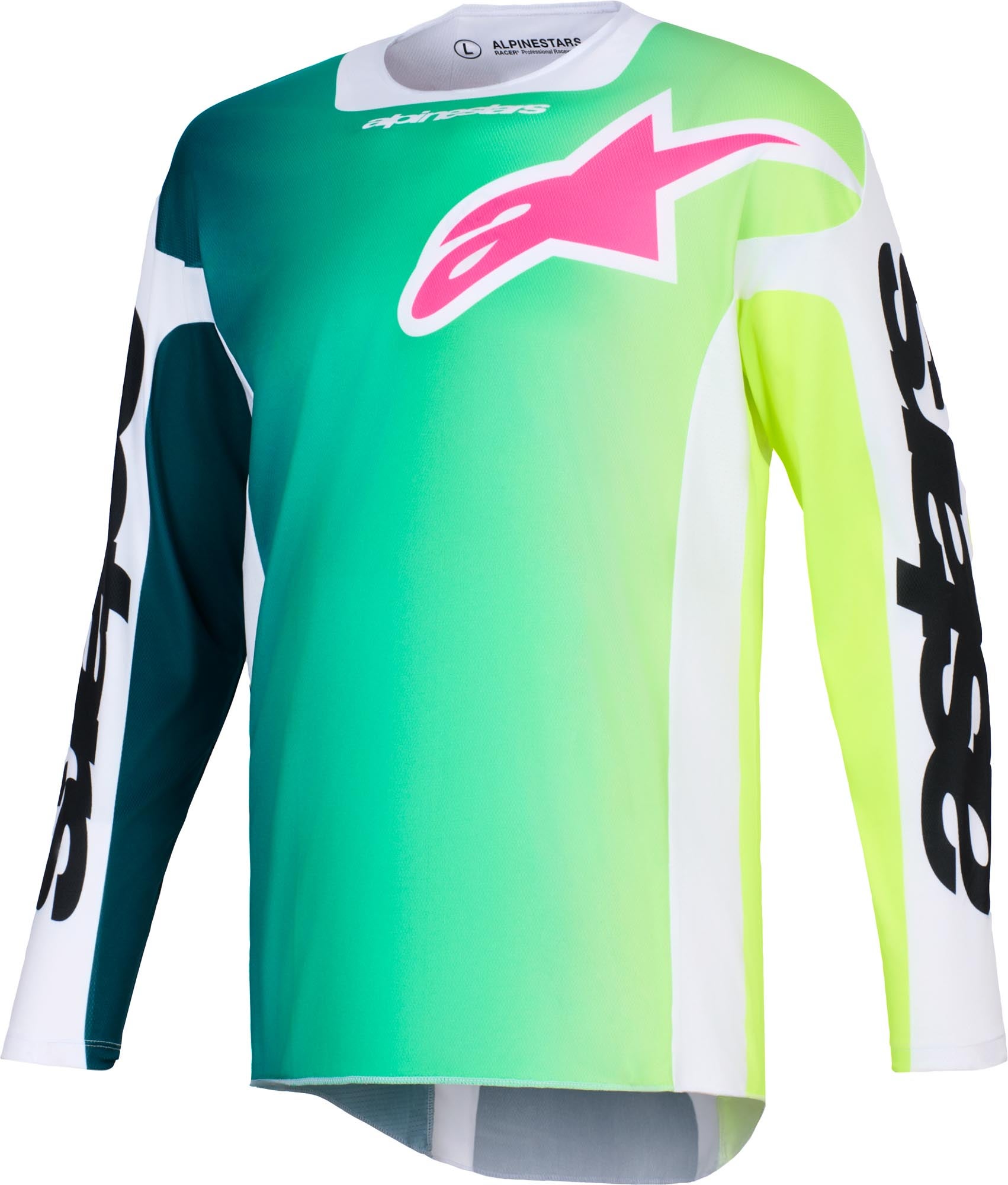 Alpinestars Racer Portl Motocross Jersey green/white/black XL Figure 1