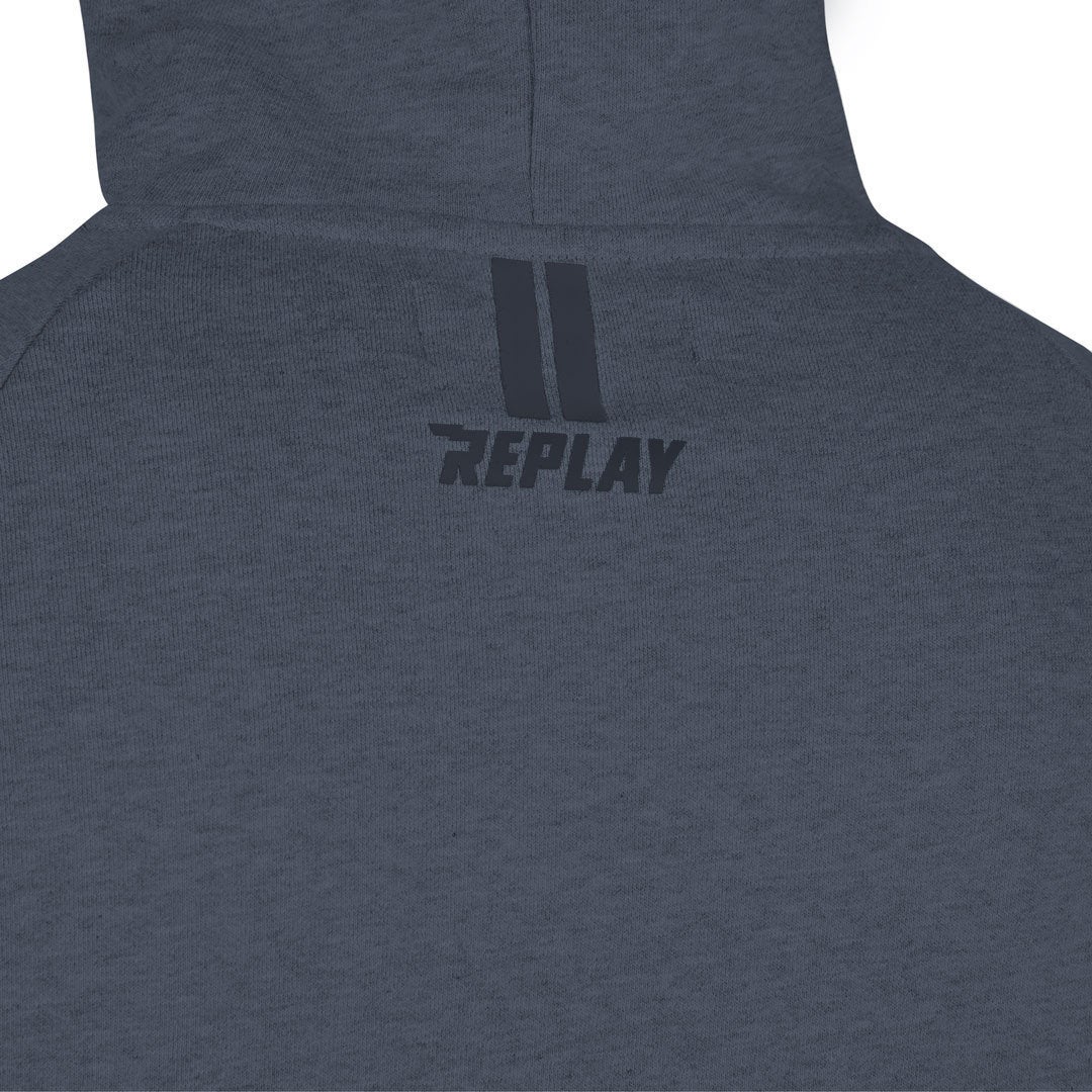 Replay Logo Hættetrøje blå XL Figur 6
