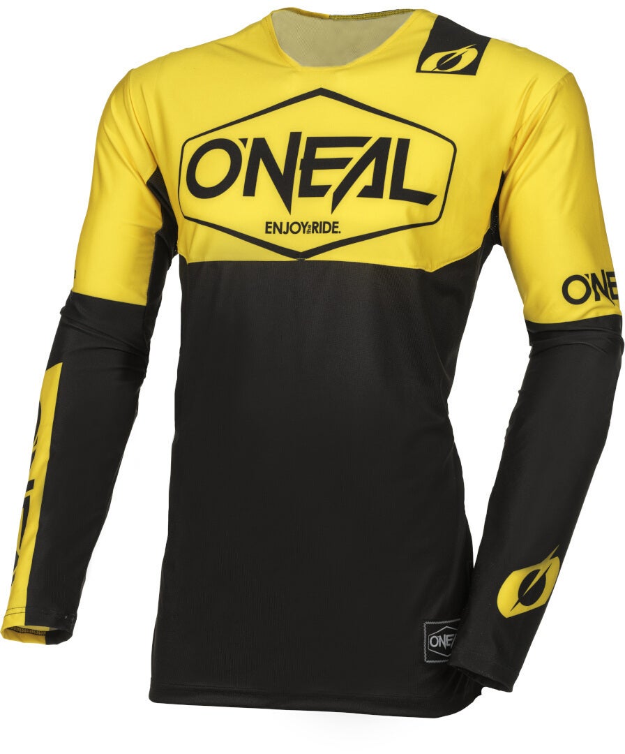 Oneal Mayhem Hexx Motocross Jersey black/yellow M Figure 1