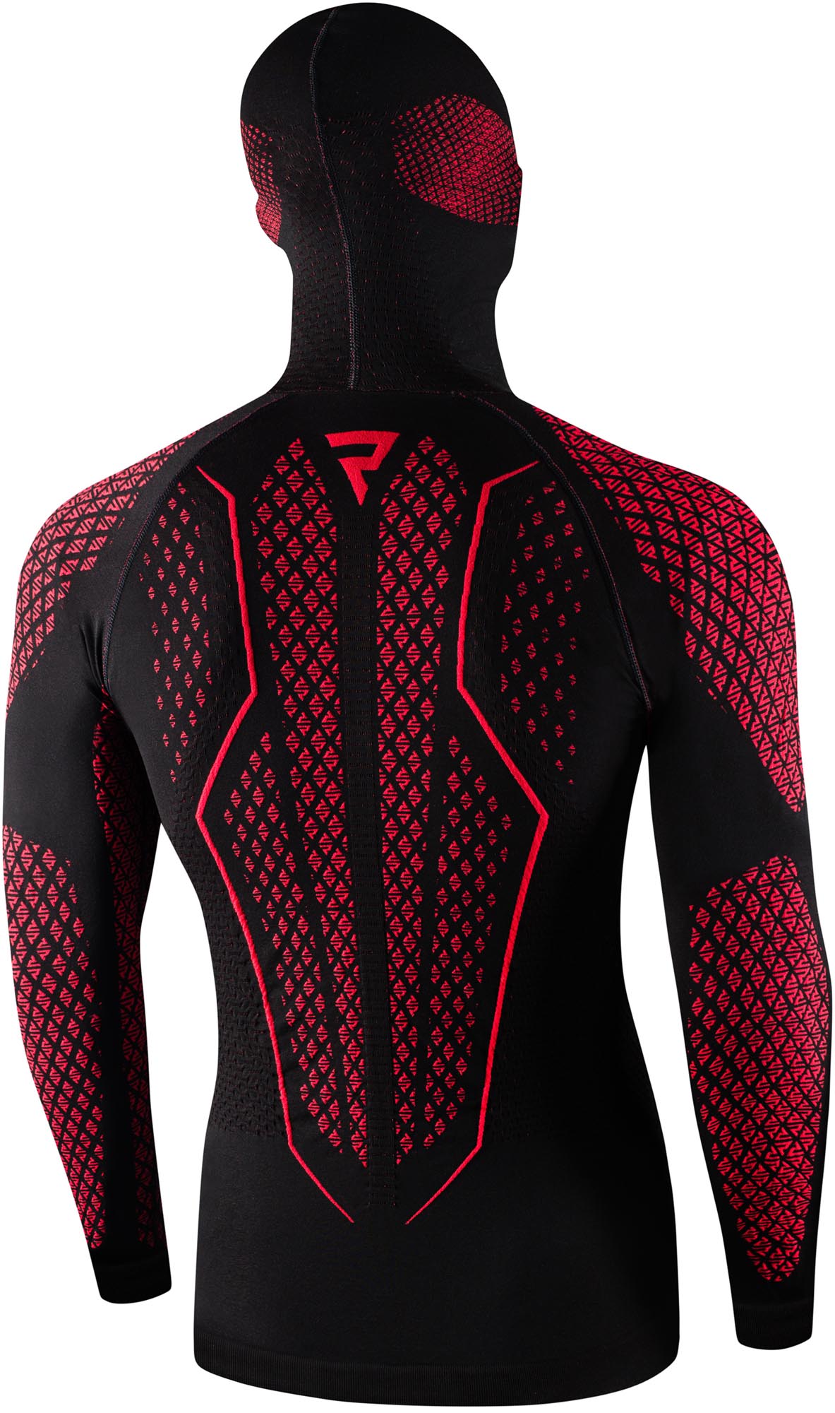 Rebelhorn Therm 2 Cămașă funcțională cu mânecă lungă și cagulă Negru/Roșu XS/S Figura 2