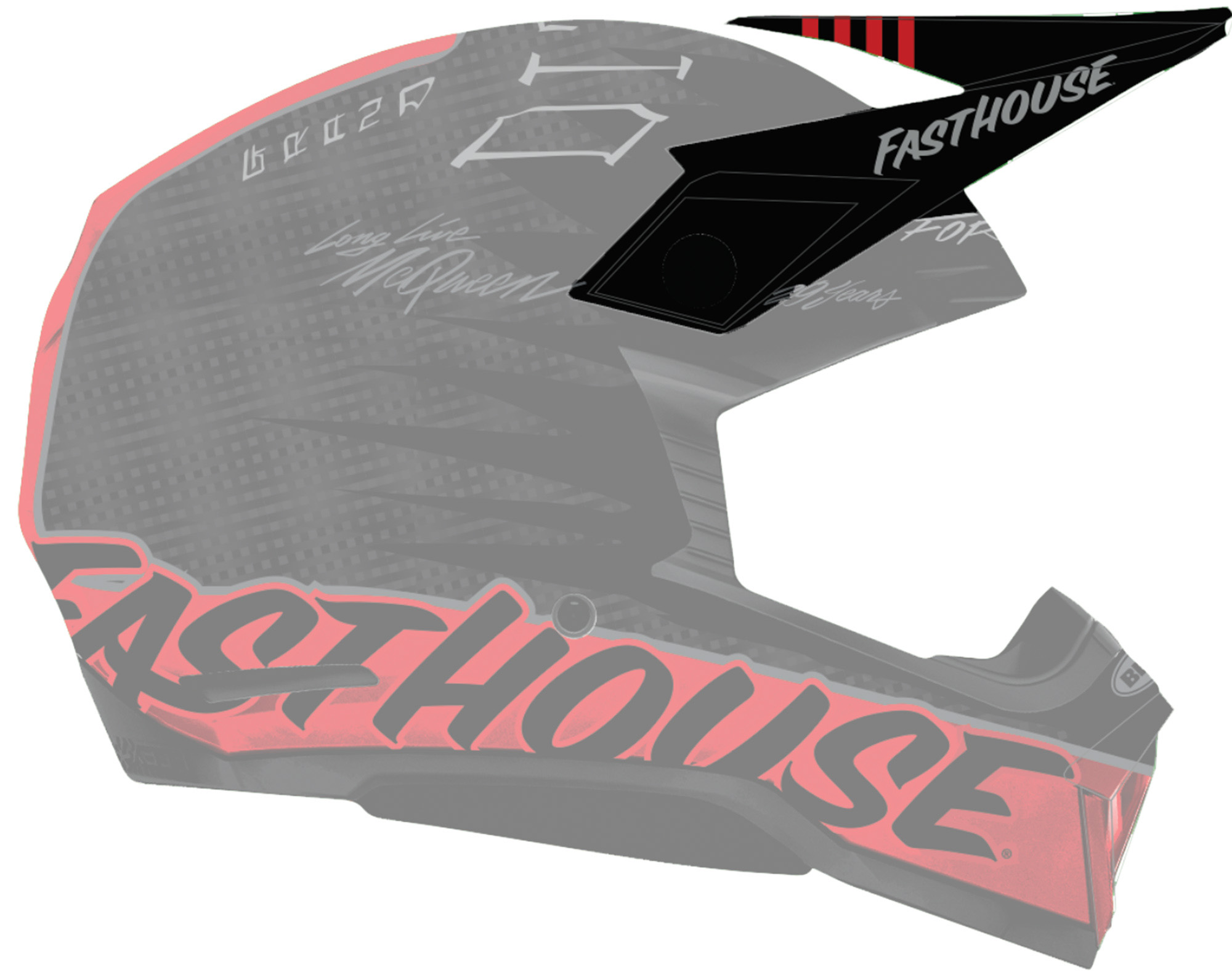 Bell Moto-10 GP Fasthouse Čeladni vrh Slika 1