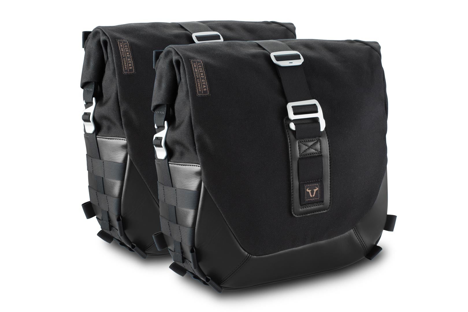SW-Motech Legend Gear sistema de bolsa lateral LC Black Edition - modelos Moto Guzzi V7 (20-25). Figura 1