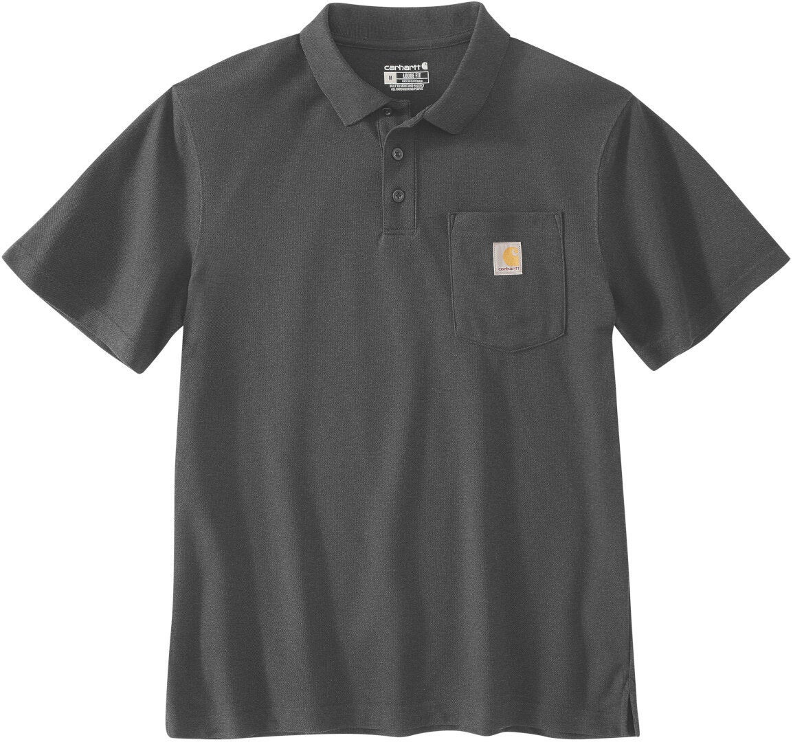 Carhartt Loose Fit Short-Sleeve Pocket Pikétröja mörkgrå L Figur 1