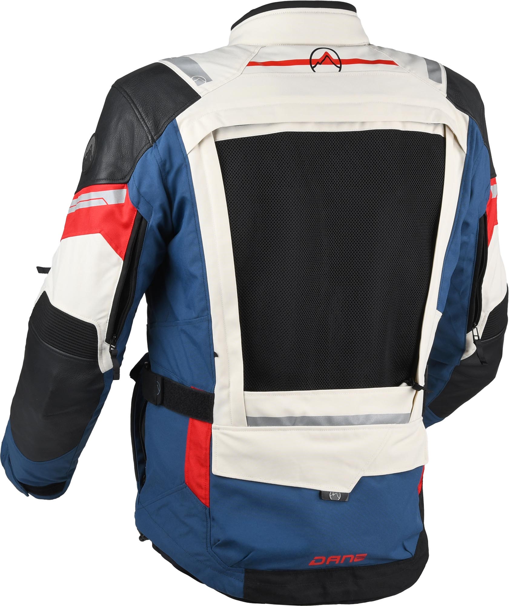 DANE Eventyr Gore-Tex wasserdichte Motorrad Textiljacke grau/schwarz/blau 2XL Abbildung 4