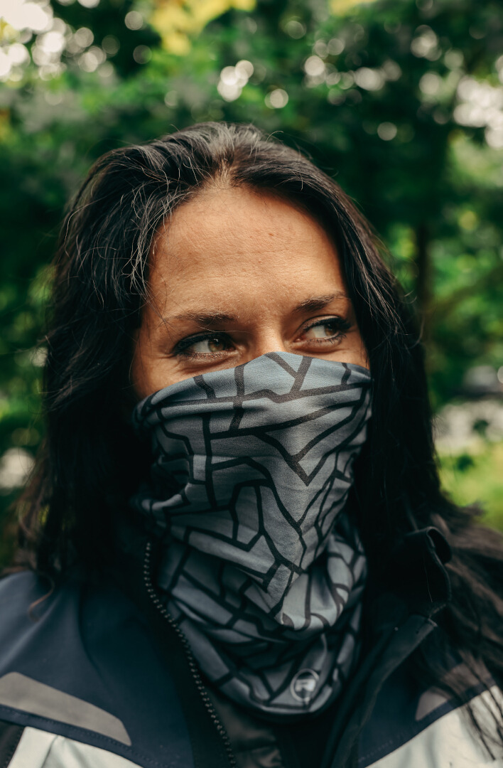 Richa Grout Încălzitor de gât gri/negru Figura 2