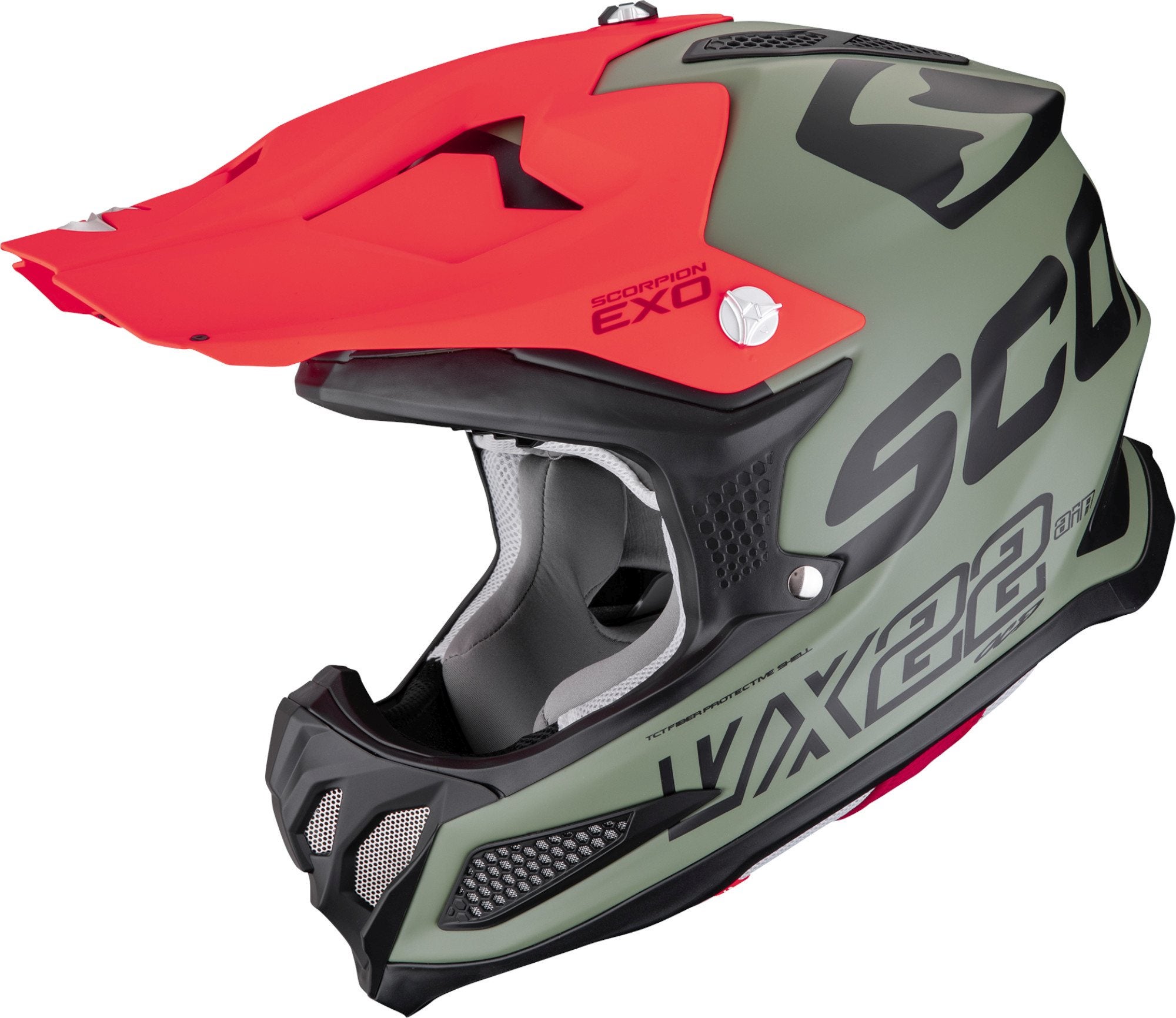 Scorpion VX-22 Air Updown Casque de motocross Noir/Vert/Rouge S (55/56) Figure 1