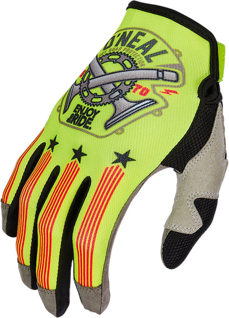 Oneal Mayhem Nanofront Piston Motocross handsker gul/sort/rød XL Figur 1