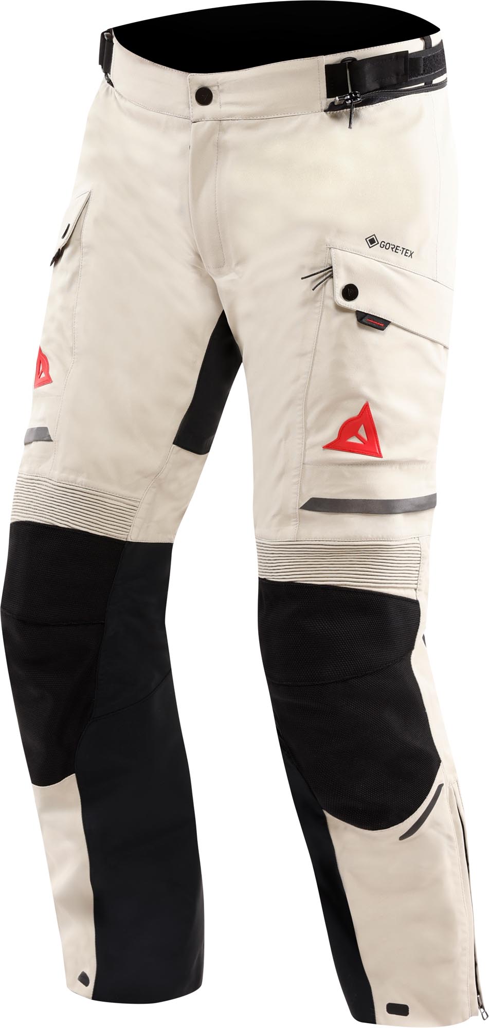 Dainese Super Expedition Gore-Tex Pantalon textile de moto imperméable rouge/beige 64 Figure 1