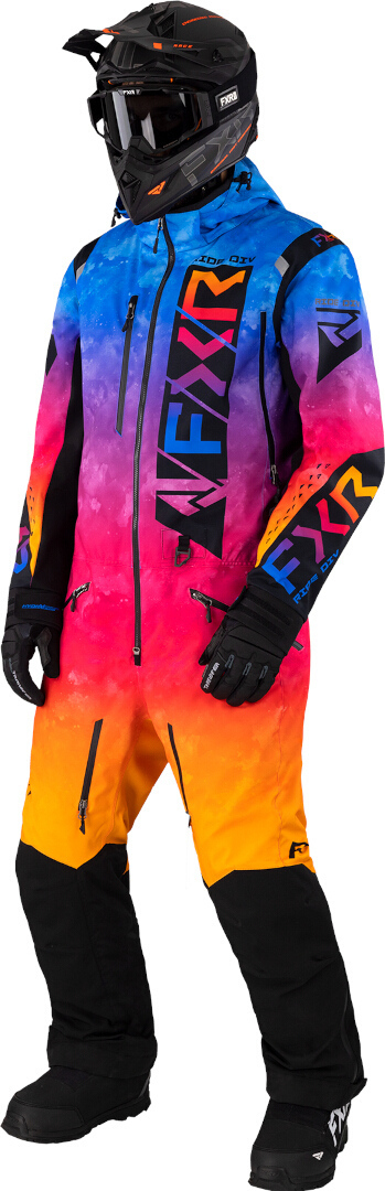 FXR Helium Lite 2023 One Piece Snowmobile Suit black/multicoloured M Figure 1