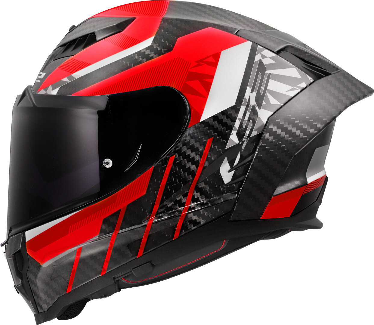 Side view of LS2 FF807 Dragon Trax Carbon Helmet