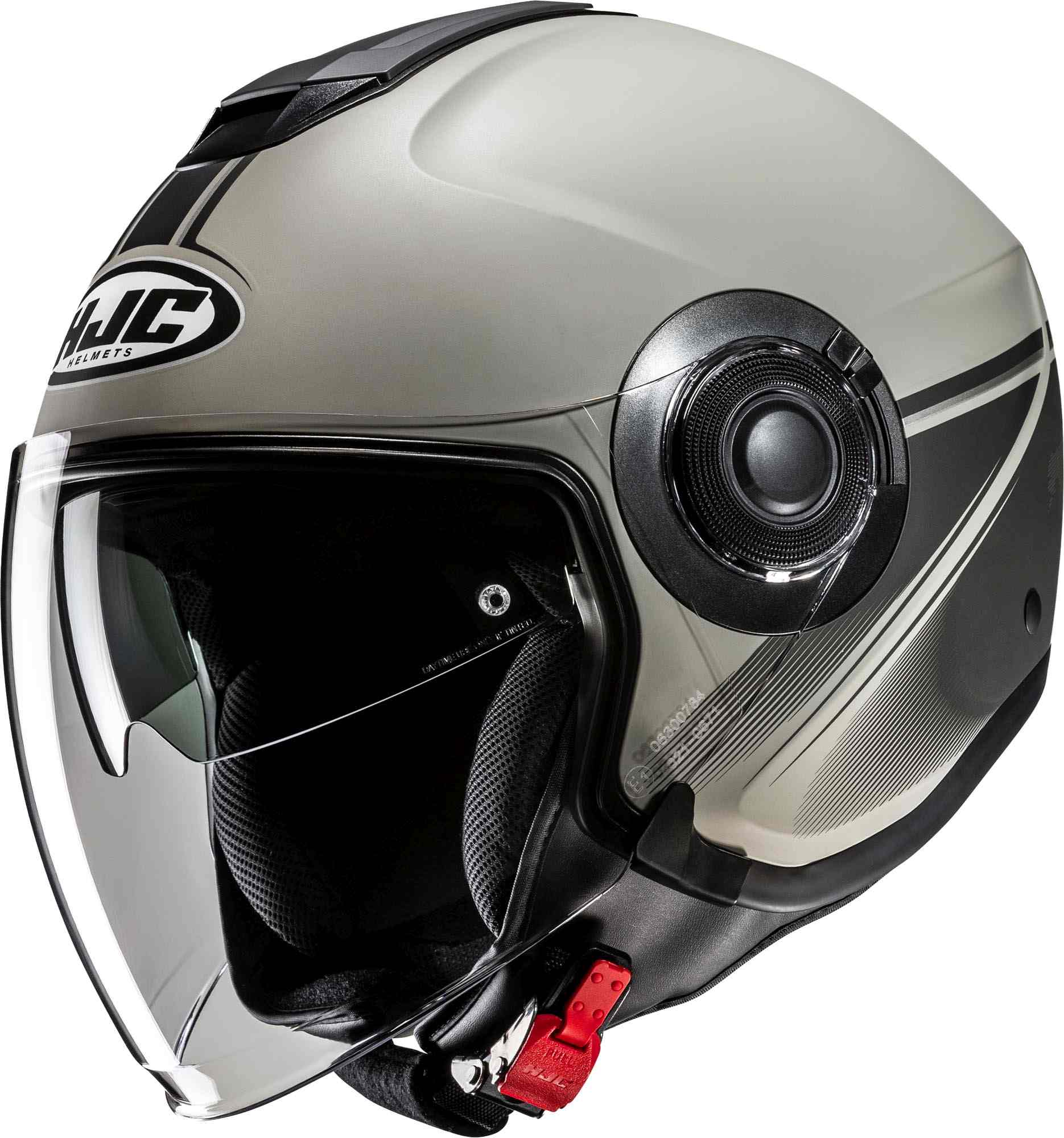HJC i40N Vision Jet hjelm grå/sort XXL (62/63) Figur 1