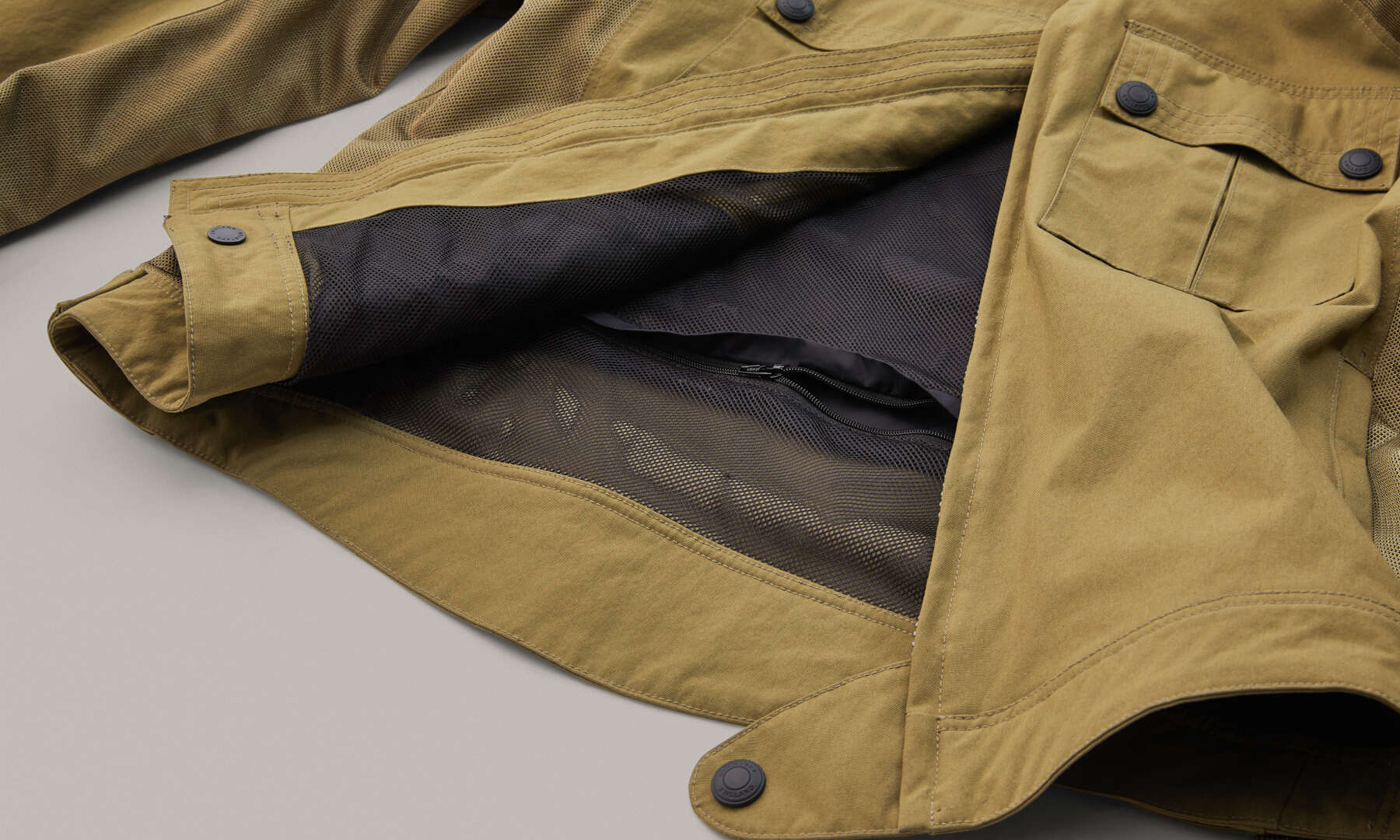 Belstaff Temple Motorcycle Textile Jacket olive M Figure 5