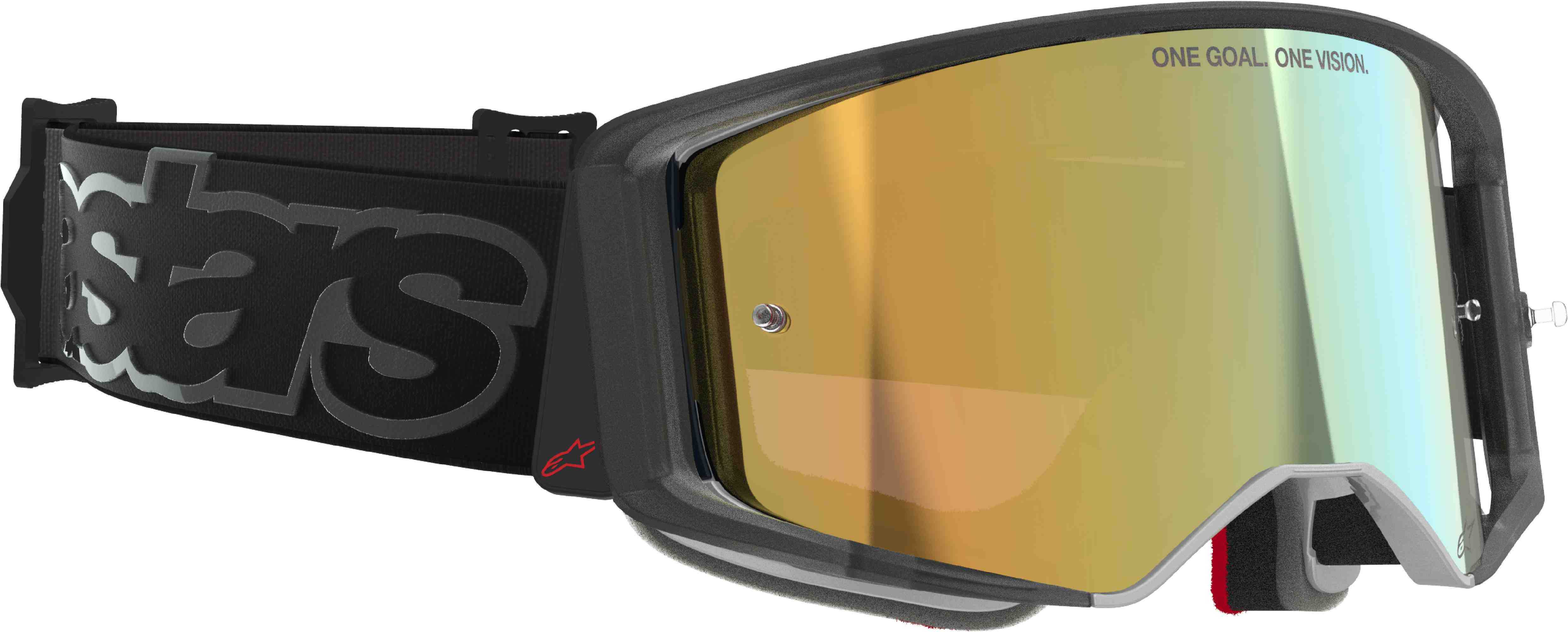 Alpinestars Supertech Vision Vista Ochelari de motocross Negru/Auriu Figura 2