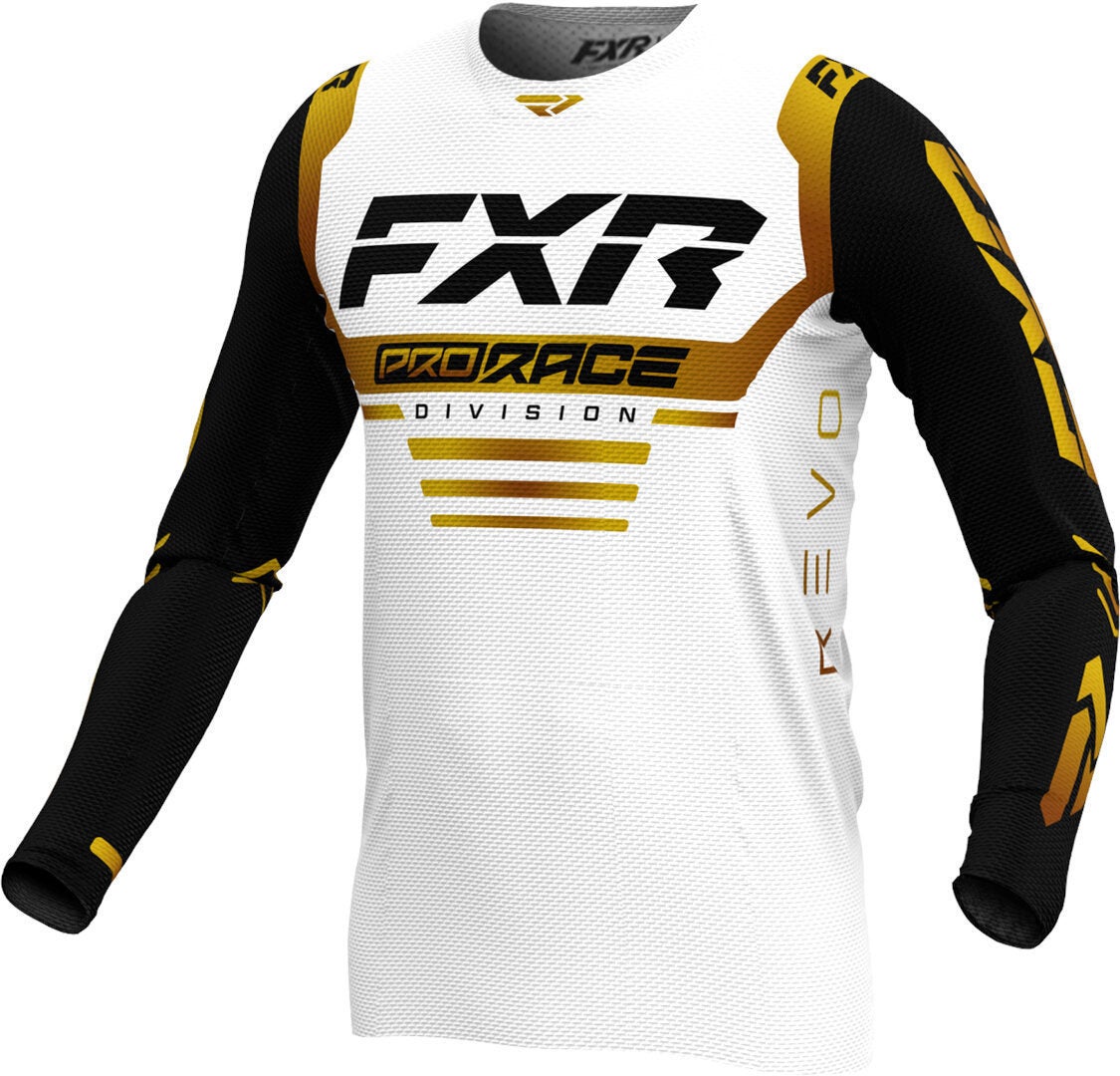 FXR Revo 2024 Motocross trøje hvid/sort/guld M Figur 1