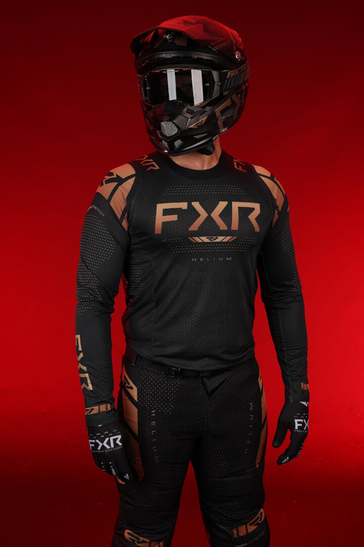 FXR Helium 2025 Motocross trøje Sort/guld XS Figur 4