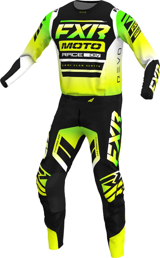 FXR Revo Comp Motocross trøje grøn/sort 4XL Figur 3