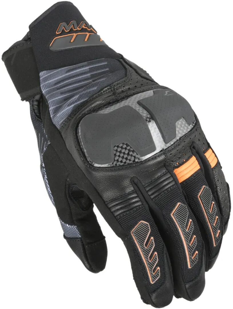 Macna Rime 2.0 Motorcykel handskar svart/orange S Figur 1