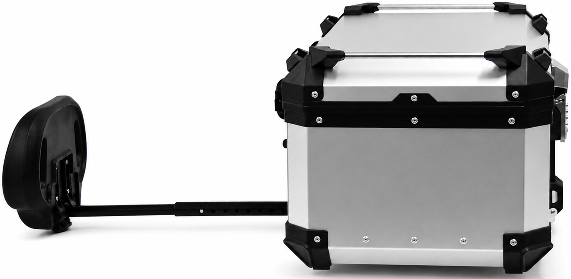 FC-Moto Terreno X PRO Keyless Alu Topcase with adjustable backrest Silver 65 Ltr. Figure 5