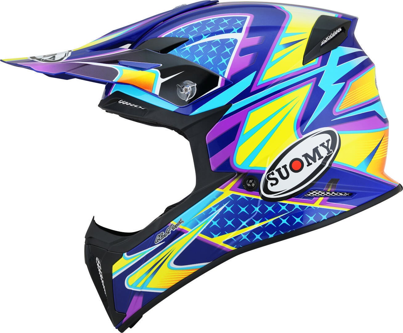 Suomy X-Wing Duel Casco motocross viola/giallo L (59/60) Figura 5