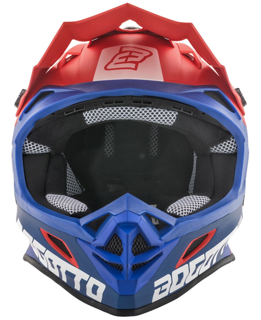 Bogotto V328 Xadrez Carbon Motocross Helmet blue/red/white 2XL Figure 3