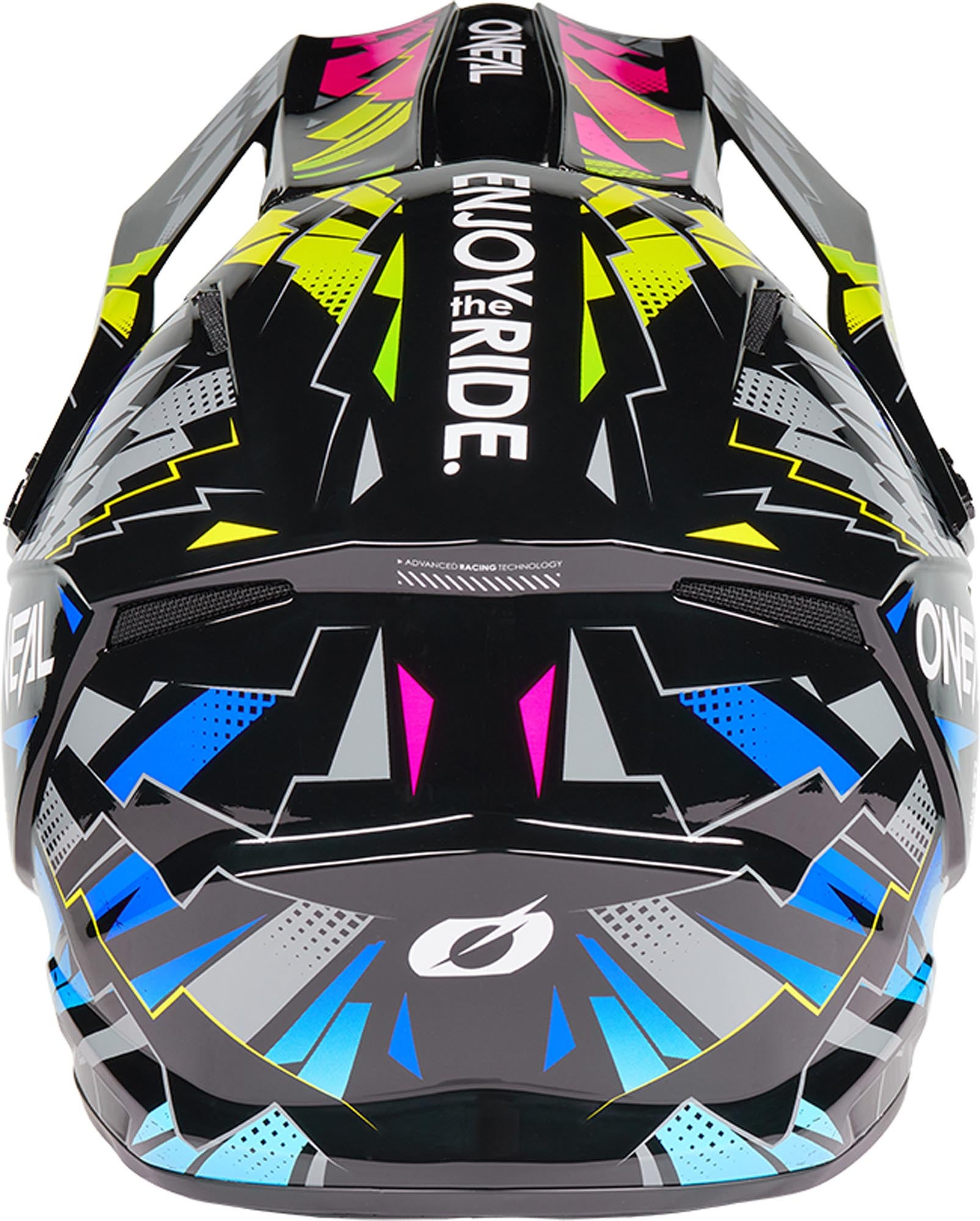 Oneal 1SRS Stixx Kinder Motocross Helm schwarz/bunt Y/XL (51-52) Abbildung 4