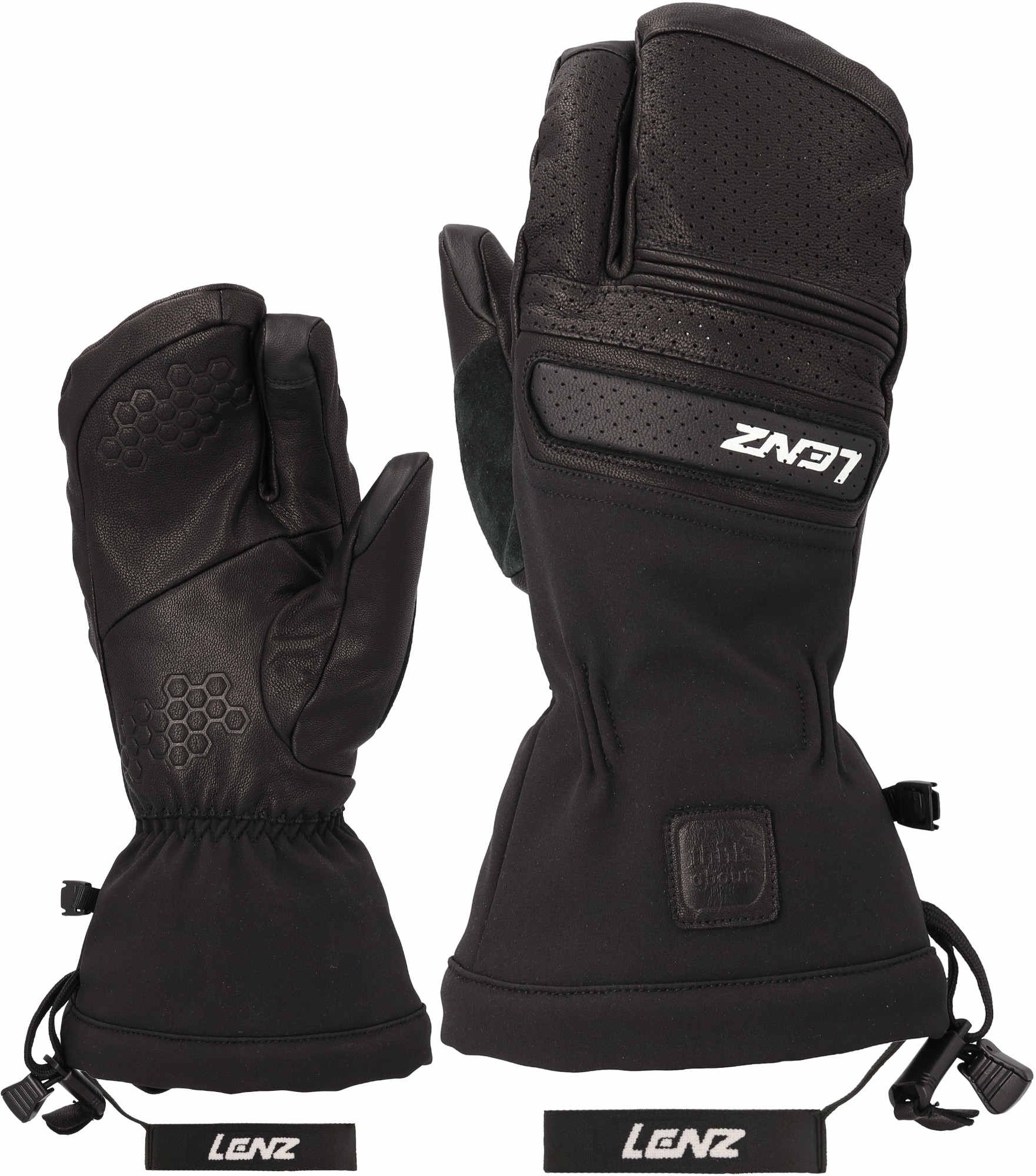 Lenz Think About Lobster Luvas Femininas preto S Figura 1