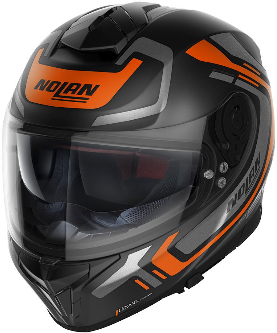Nolan N80-8 Ally N-Com Hjelm sort/orange XS (55) Figur 1