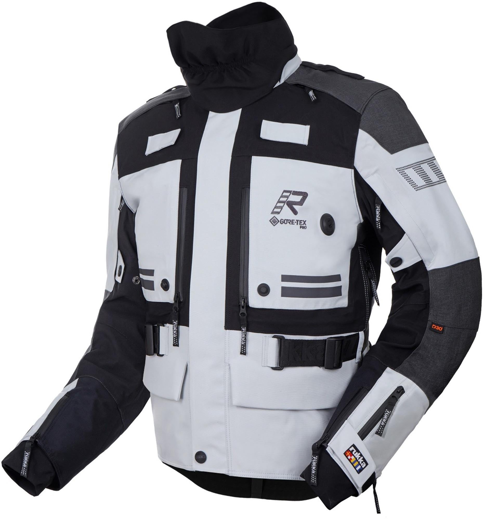 Rukka TitanTrail-R wasserdichte Motorrad Textiljacke weiß/grau/schwarz 60 Abbildung 1
