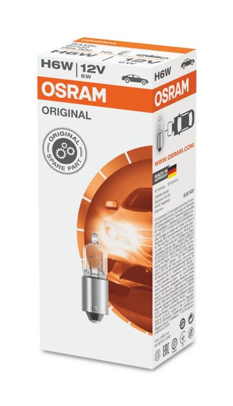 OSRAM Original Linha H6W 12V 6W lâmpada - caixa de 10 Figura 2