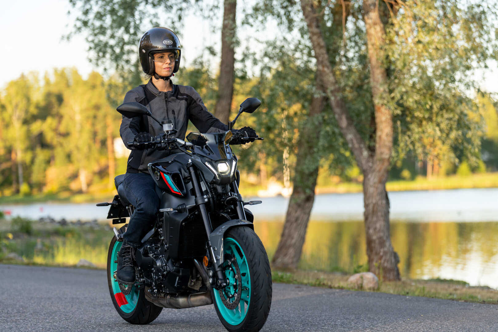 Halvarssons Arvika Dame motorcykel tekstiljakke grå/sort 36 Figur 4
