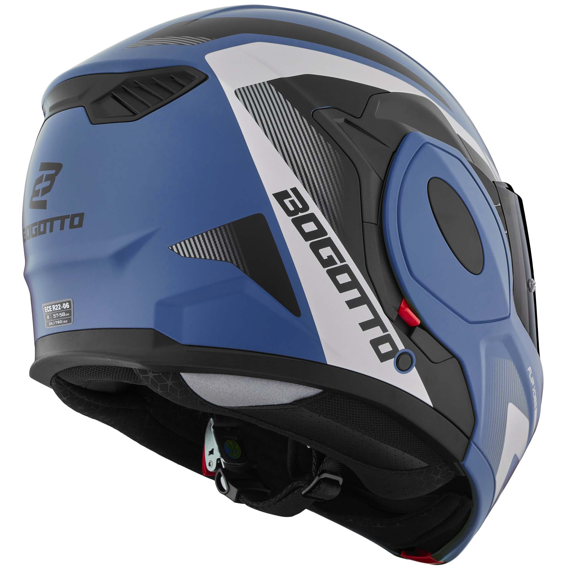 Bogotto FS-X600 Atyr Limited Edition Cască Albastru mat XS Figura 4