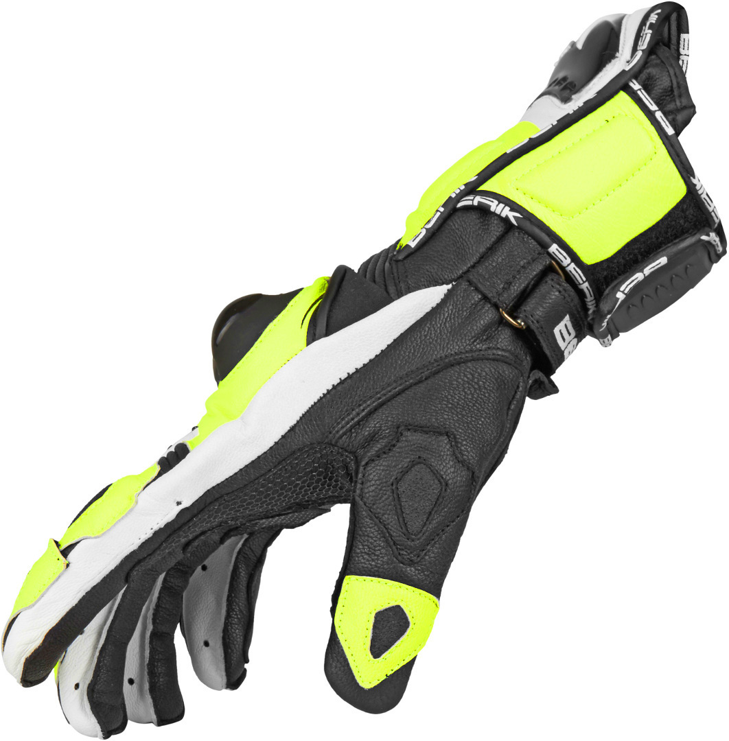 Berik Spa Motorcykelhandsker sort/gul S Figur 2