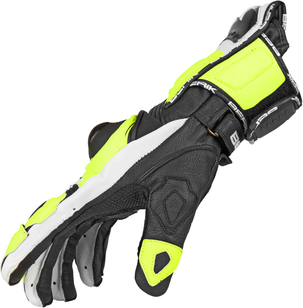 Berik Spa Motorcykelhandsker sort/gul M Figur 2