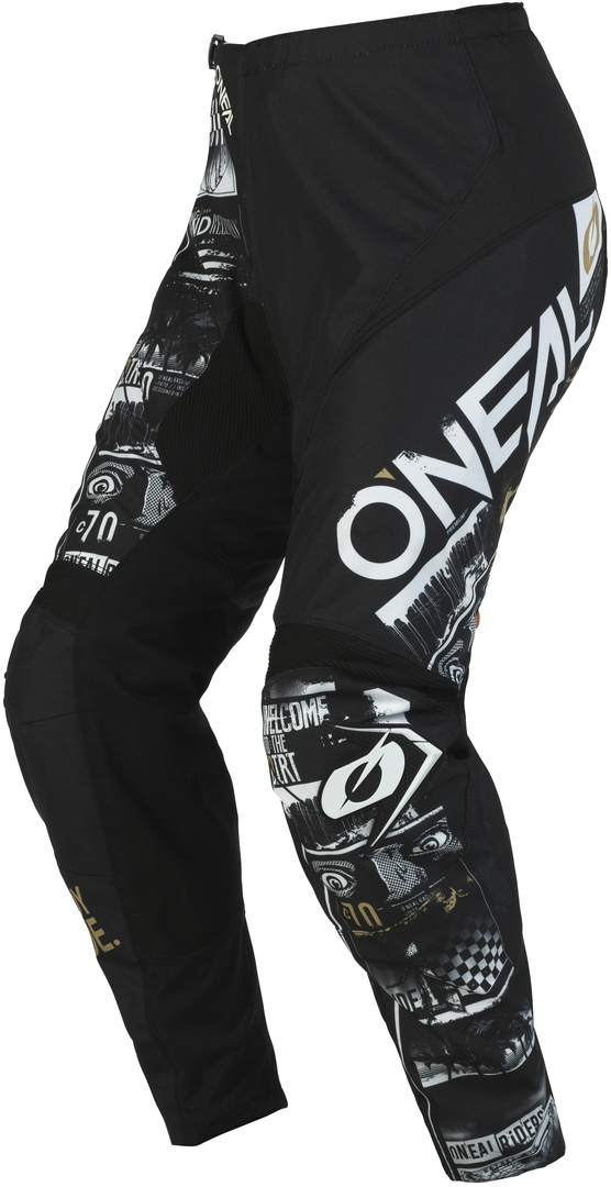 Oneal Element Attack Motocross-housut musta/valkoinen 40 Kuva 1