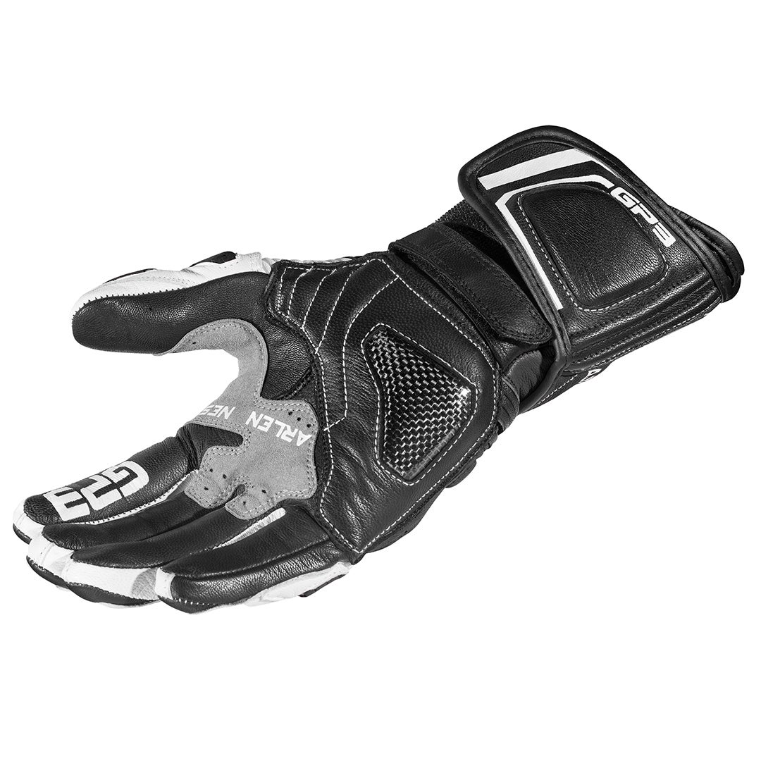 Arlen Ness Monza Motorcykel handsker Sort/hvid L Figur 4
