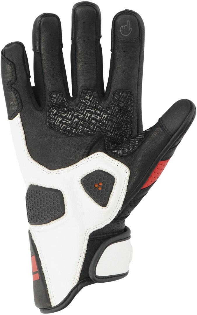 Richa Stradale Stealth Mănuși de motocicletă perforate Negru/Alb/Roșu S Figura 2