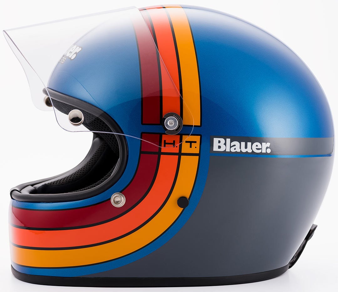 blauer helmets motorcycle helmets motolegendsmotolegends Lane splitter ECE R22.06 Helmet - Gloss Tahoe Blue Ride in style. Blauer Ff-01 Helmet White Yellow