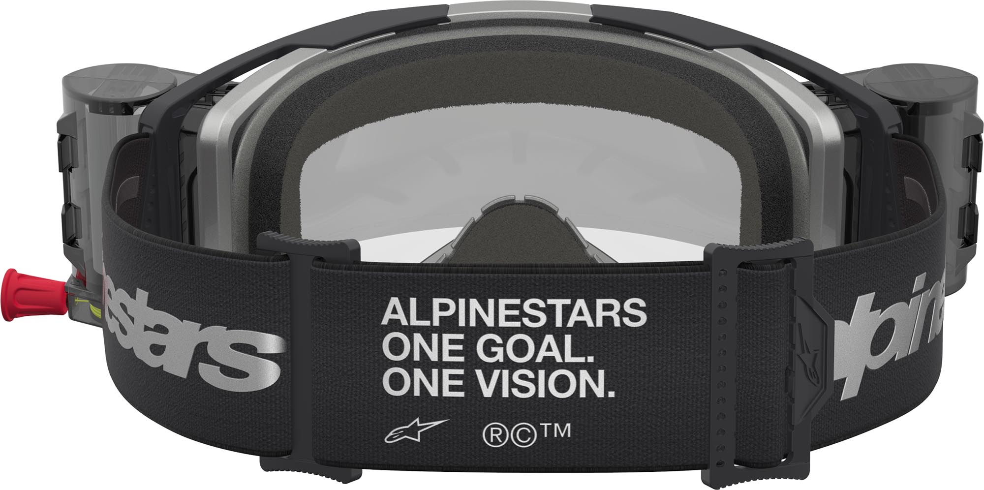 Alpinestars Vision 8 Amber Roll-Off Gafas de motocross negro/plata Figura 2