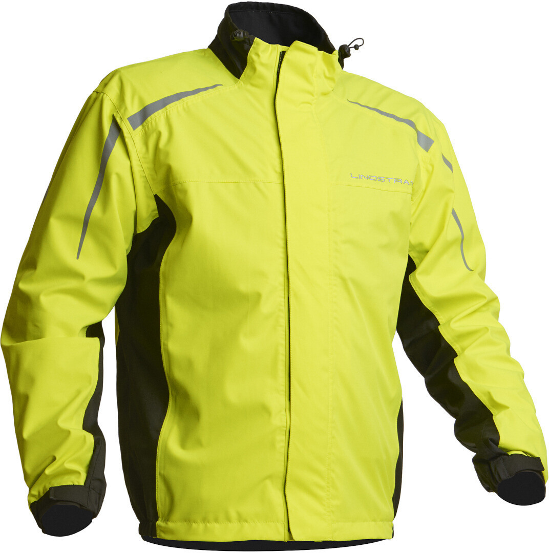 Lindstrands DW+ Motorcycle Rain Jacket yellow/black 3XL Figure 1