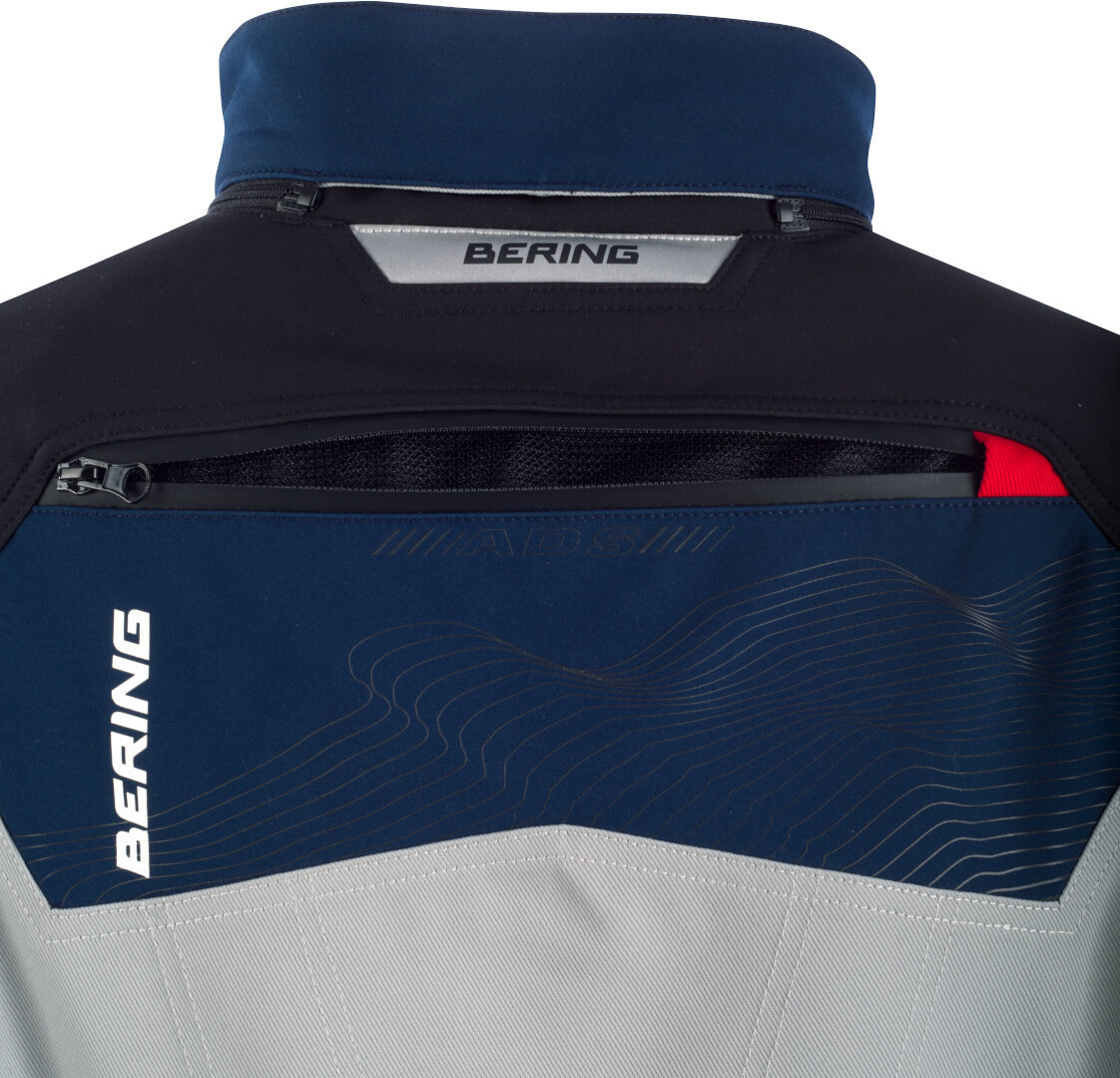 Bering Freeway waterdichte motorfiets textiel jas grijs/blauw L Figuur 5