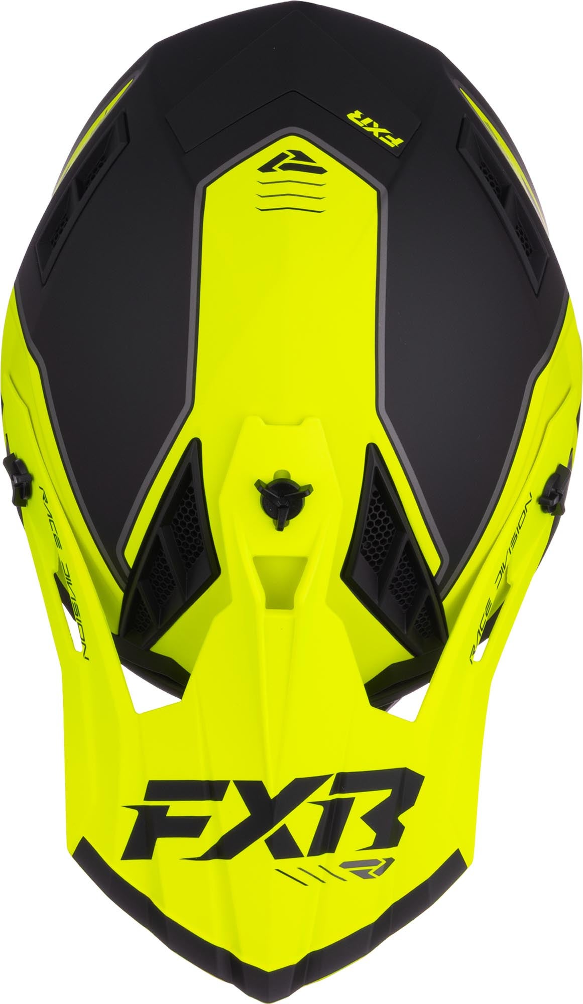 Side view of FXR Helium Logo Carbon Motocross Helmet