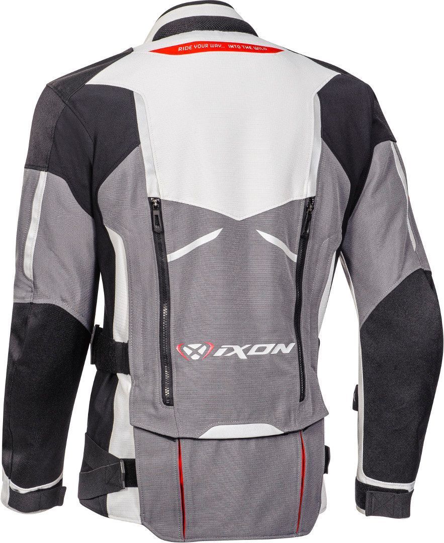 Ixon Ragnar Motorcycle Textile Jacket black/grey/red M Figure 2