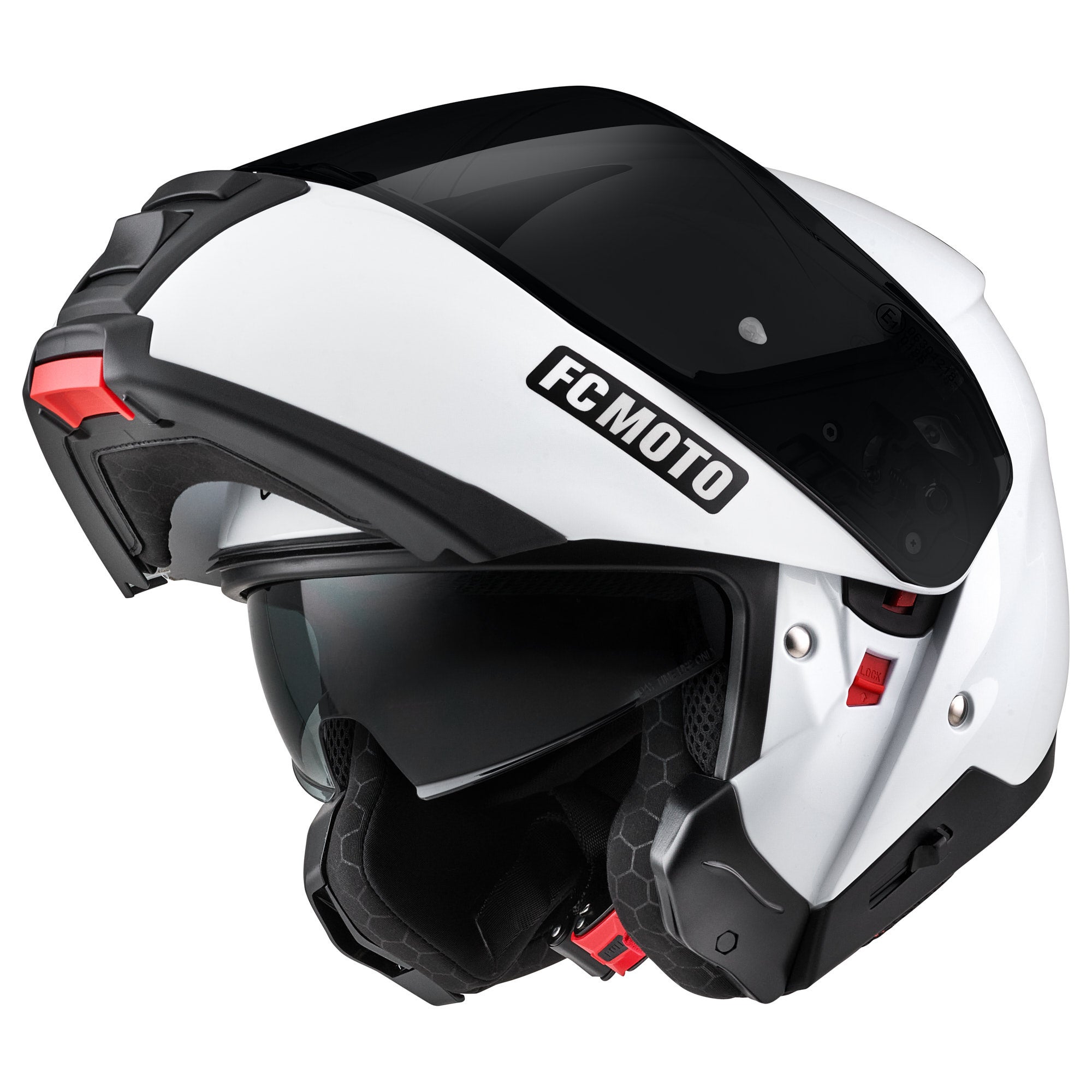 Fcm Women's White Fc-Moto G-376 Flip-Up Helmet