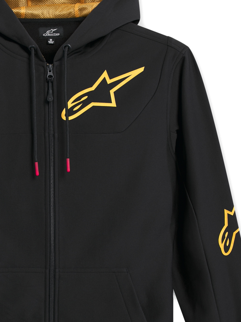 Alpinestars Sessions V3 Hanorac cu fermoar Negru/Auriu S Figura 2