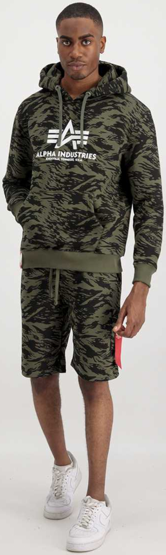 Alpha Industries Basic Camo Capuche Vert olive/noir M Figure 3